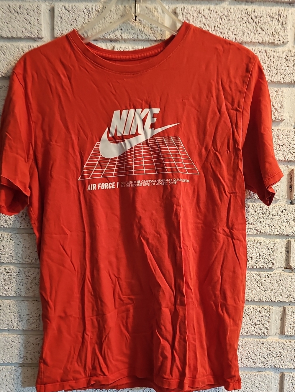 Nike Men’s Orange Graphic Air Force T-Shirt